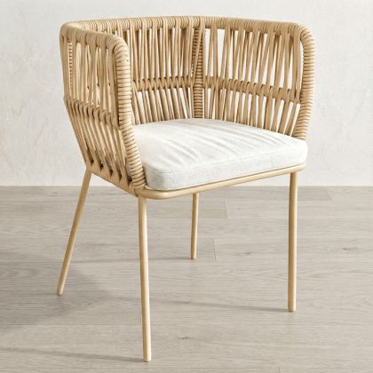 Buy Beige Outdoor Chair - Rope - Dexter Beige 61469 in the Europe 