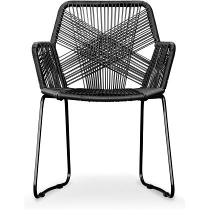 Buy Tropical Garden armchair - Black Legs Black 58538 home delivery 