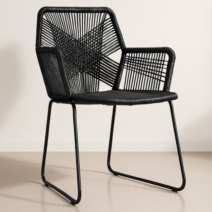 Buy Tropical Garden armchair - Black Legs Black 58538 - in the EU 