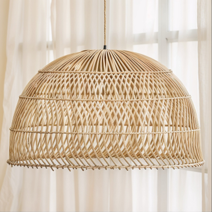 Buy Rattan Pendant Lamp - Boho Bali - Yamly Natural 61382 home delivery 