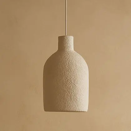 Buy Pendant lamp - Minimalist design - Stone-effect finish - Sinur II White 61739 with a guarantee 
