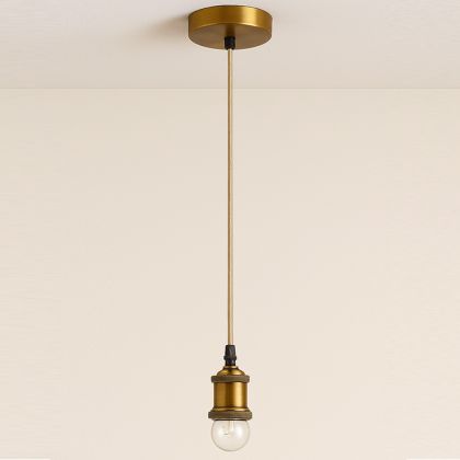 Buy Pendant Lamp Cable in Aged Gold with Adjustable Height - Hylur Gold 61747 - prices 