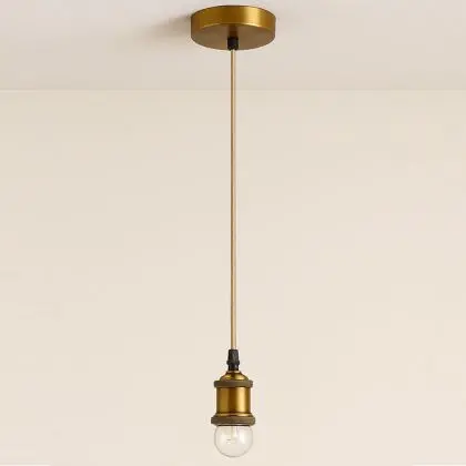Buy Pendant Lamp Cable in Aged Gold with Adjustable Height - Hylur Gold 61747 - in the EU 