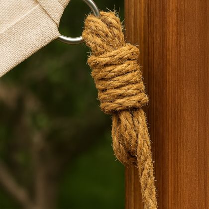 Buy Natural Coconut Fiber Rope 5 m – Ideal for Fixing Shade Sails Beige 61809 in the Europe 