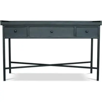 Buy Vintage Industrial Console 3 Drawers - Steel Black 27784 with a guarantee 