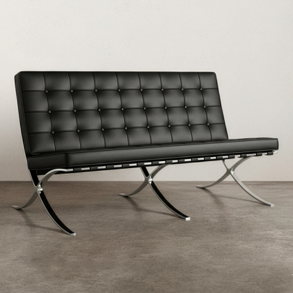 Buy Sofa 2 Seater - Leather - City Black 13263 - in the EU 