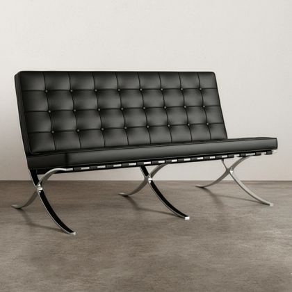 Buy City Sofa (2 seats) - Premium Leather Black 13263 - in the EU 