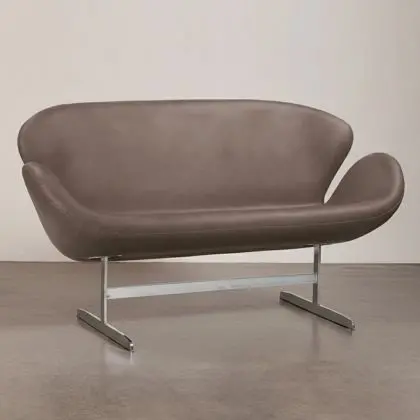 Buy Swin Sofa (2 seats) - Fabric Black 13911 - prices 