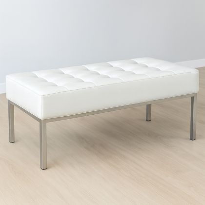 Buy Kanel Bench (2 seats) - Faux Leather Black 13213 with a guarantee 