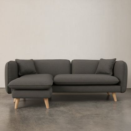 Buy Scandinavian style corner sofa - Eider Dark grey 58759 - prices 