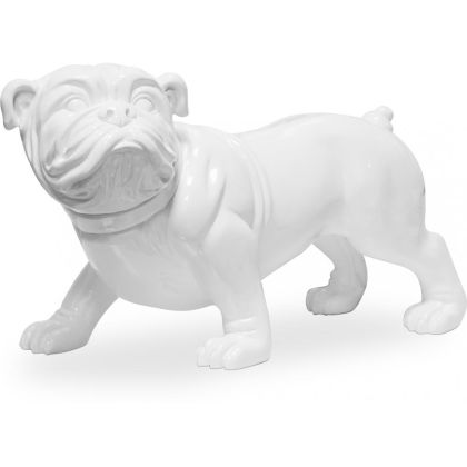Buy Decorative Design Bulldog Dog Sculpture - Resin White 58444 with a guarantee
