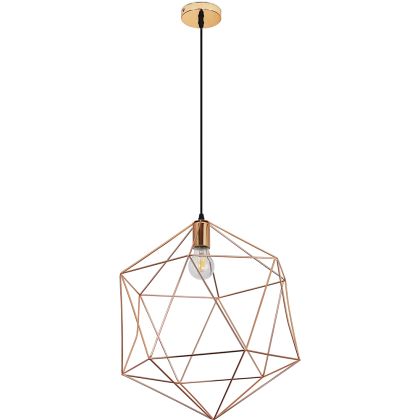 Buy Retro Design Wire Hanging Lamp Gold 59911 home delivery