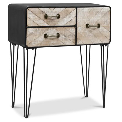 Buy Metal Sideboard - Industrial Design - 3 Drawers - Carson Natural wood 58863 in the Europe