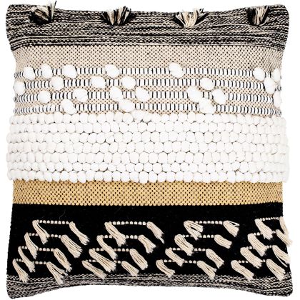 Buy Square Cotton Cushion in Boho Bali Style cover + filling - Claudia Multicolour 60215 home delivery