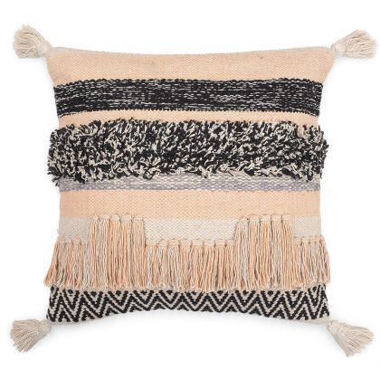 Buy Square Cotton Cushion in Boho Bali Style cover + filling - Ava Multicolour 60228 home delivery