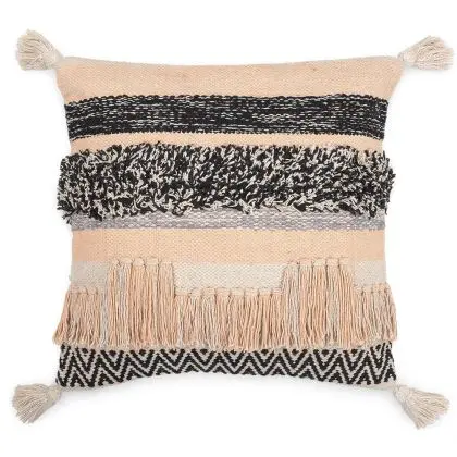 Buy Square Cotton Cushion in Boho Bali Style cover + filling - Ava Multicolour 60228 at MyFaktory