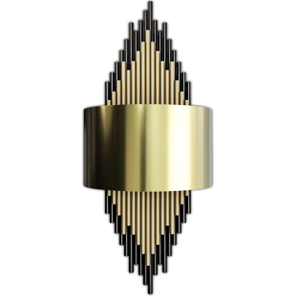 Buy Golden Wall Lamp - Sconde - Heyra Aged Gold 60664 with a guarantee