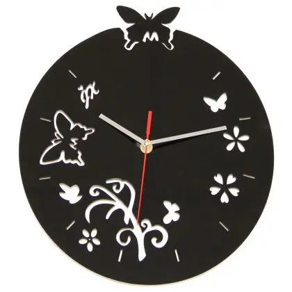 Buy Butterflies and Flowers Wall Clock Unique 54918 - prices