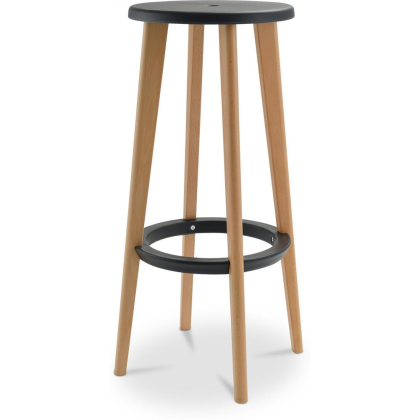 Buy Cesar bar stool 76cm  - Wood Black 58246 in the Europe