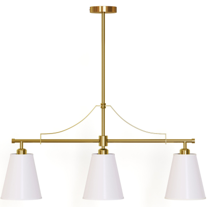 Buy Aged Gold Metal Ceiling Pendant Lamp with 3 Shades - Emberlux Gold 61736 home delivery