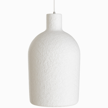 Buy Pendant lamp - Minimalist design - Stone-effect finish - Sinur II White 61739 - prices