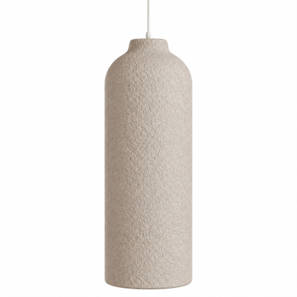 Buy Pendant lamp - Minimalist design - Stone-effect finish, model III - Miris Taupe 61740 home delivery