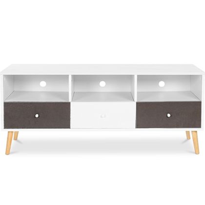 Buy Wooden TV Stand - Scandinavian Design -Quenby  Grey 59654 in the Europe