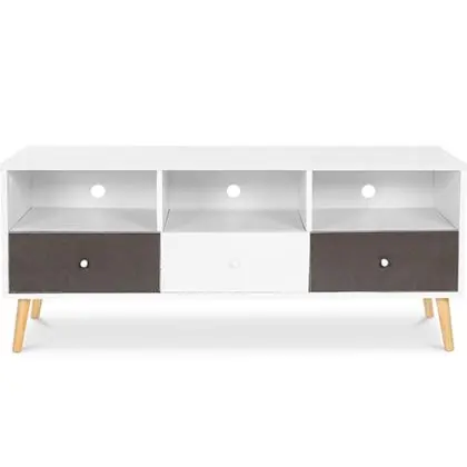 Buy Wooden TV Stand - Scandinavian Design -Quenby  Grey 59654 - in the EU