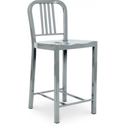 Buy Bruno  Stool - Medium -- 60cm Silver 58382 - prices