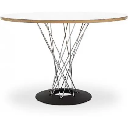 Buy Dining Table Round Wooden with Steel Legs – Jany White 16314 with a guarantee