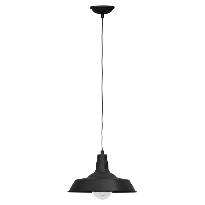 Buy Edison Colored Lampshade Pendant Lamp - Carbon Steel Black 50878 home delivery