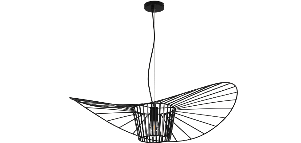  Buy Hanging Lamp Vertice - Metal - 80cm Black 59903 - in the EU
