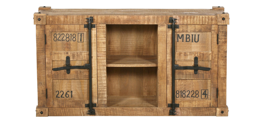  Buy Wooden Sideboard - Industrial Design - 2 doors - Tunker Natural wood 58890 - in the EU