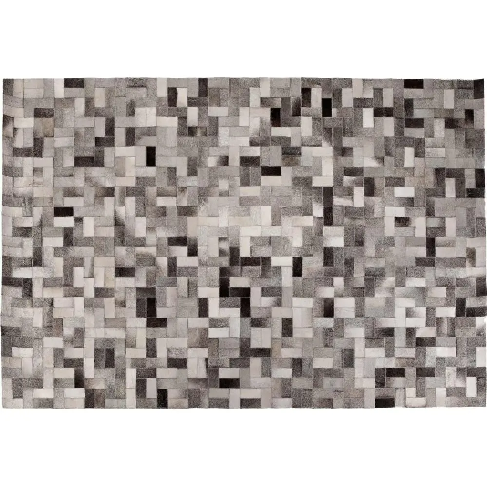  Buy Rectangular Vegan Leather Rug 150 x 200 cm – Hilo Grey 58237 - in the EU