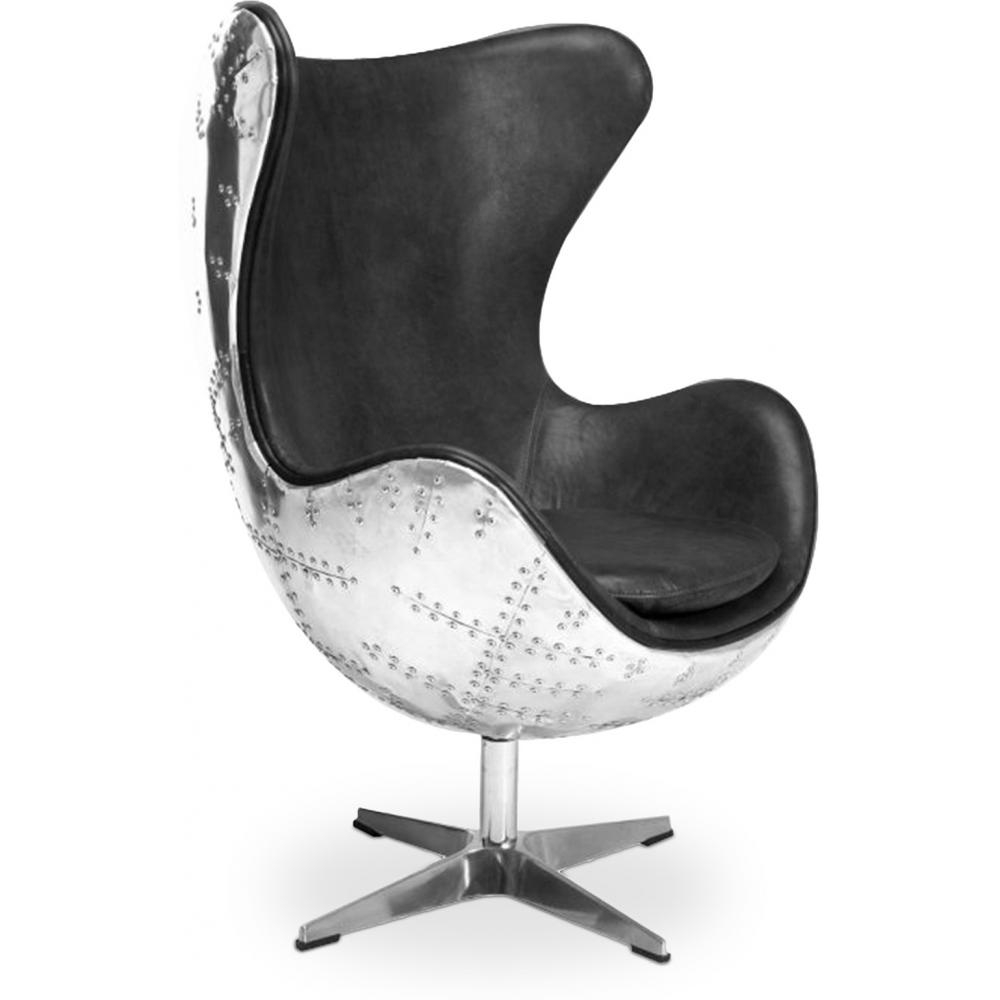 Buy Bold Chair Aviator Armchair - Premium Leather Black 25628 - in the EU