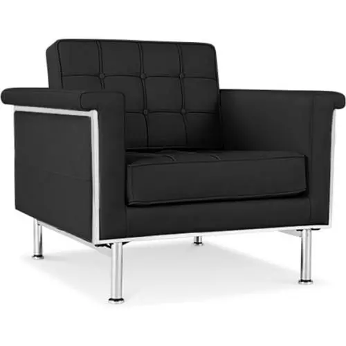  Buy Armchair City - Premium Leather Black 13181 - in the EU