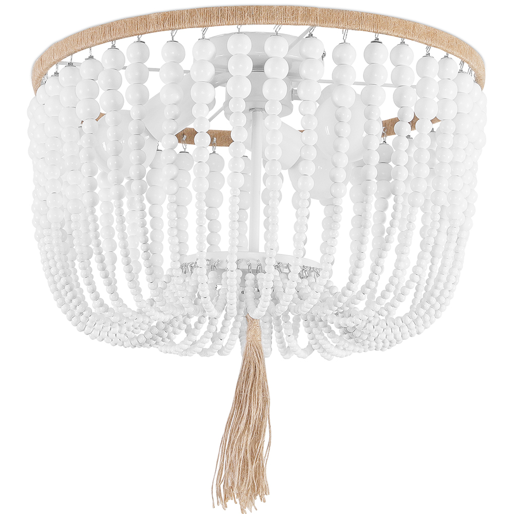  Buy Boho Bali Beaded Ceiling Lamp White 59828 - in the EU