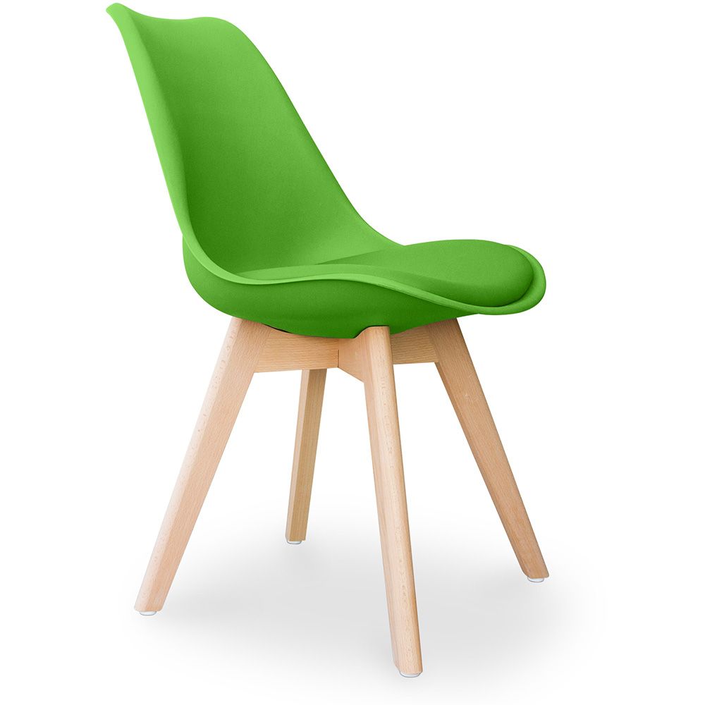  Buy Brielle Scandinavian design Chair with cushion  Green 58293 - in the EU