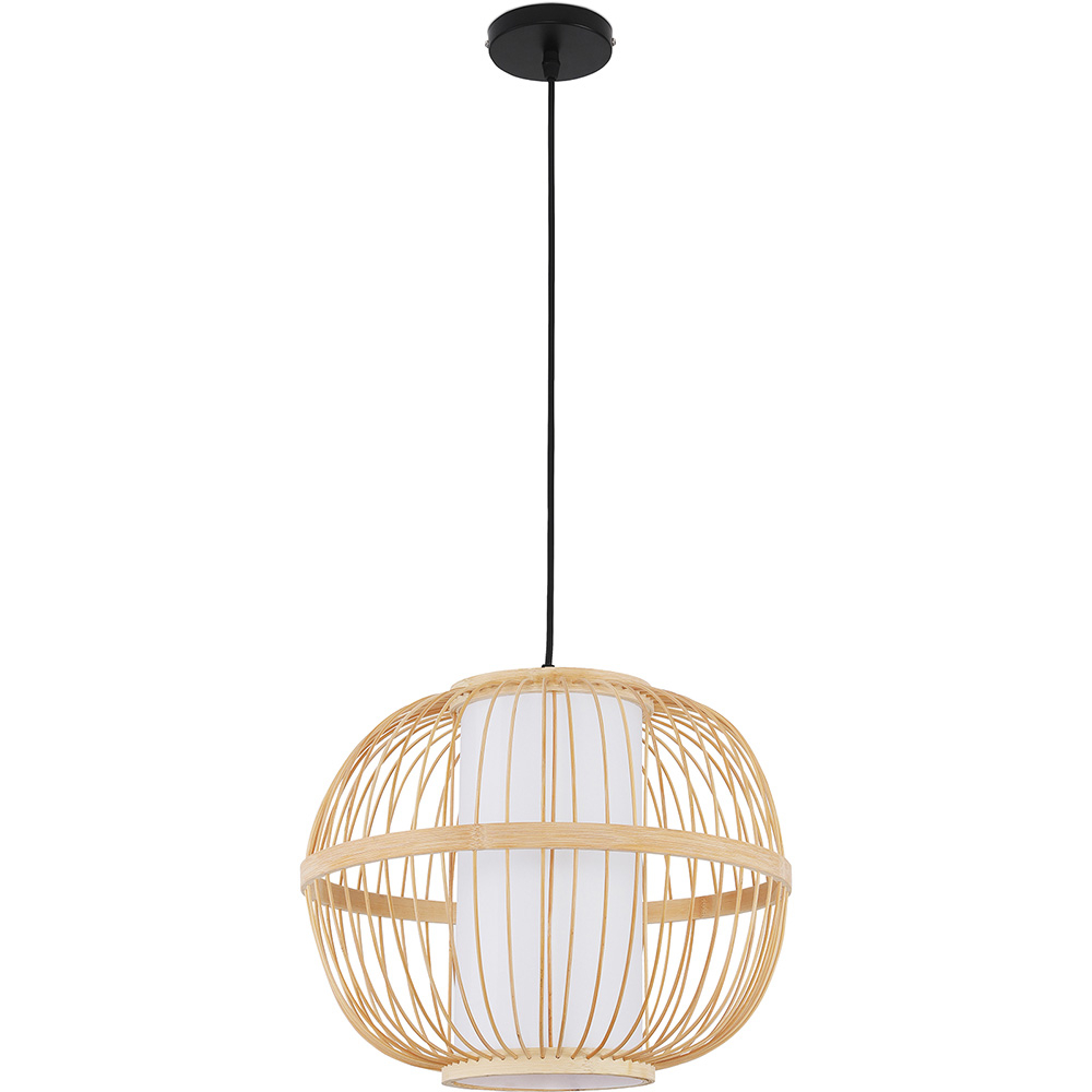  Buy Modern Bamboo Ceiling Lamp Design Boho Bali  Natural wood 59851 - in the EU