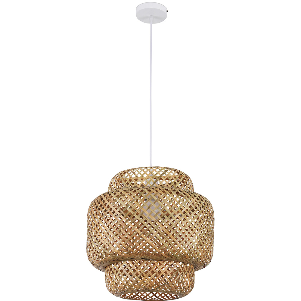  Buy Bamboo Ceiling Lamp Design Boho Bali - Serena Natural wood 59853 - in the EU