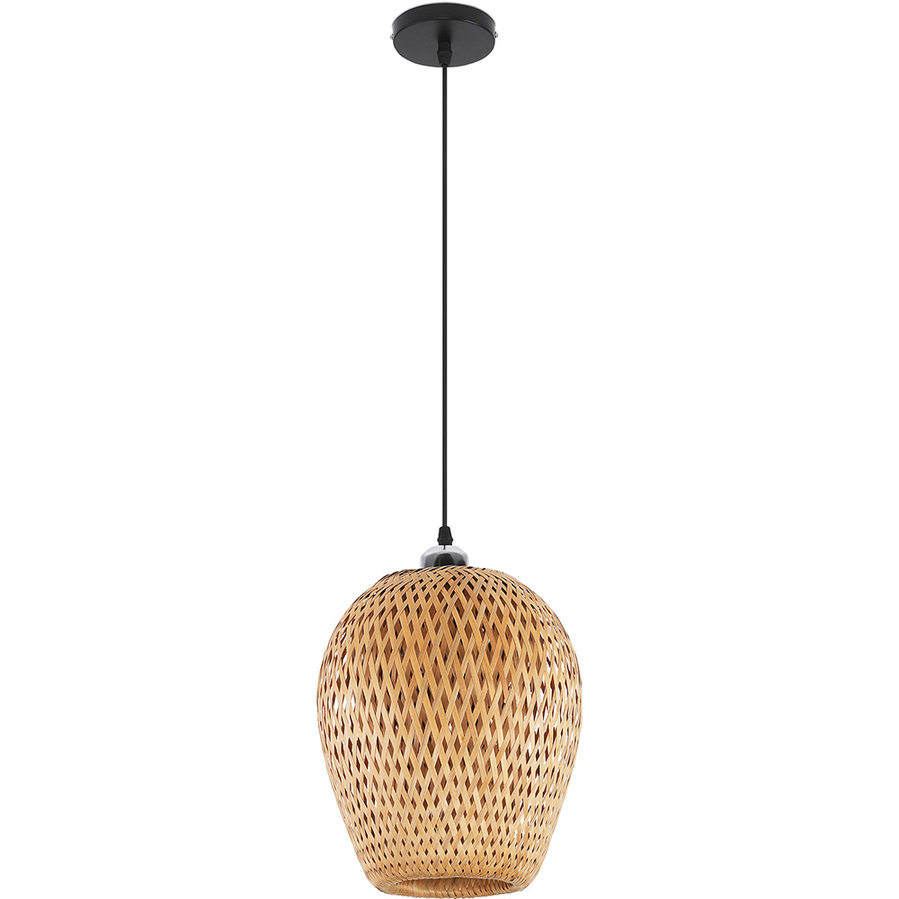  Buy Stylish Bamboo Design Boho Bali Pendant Lamp Natural wood 59856 - in the EU