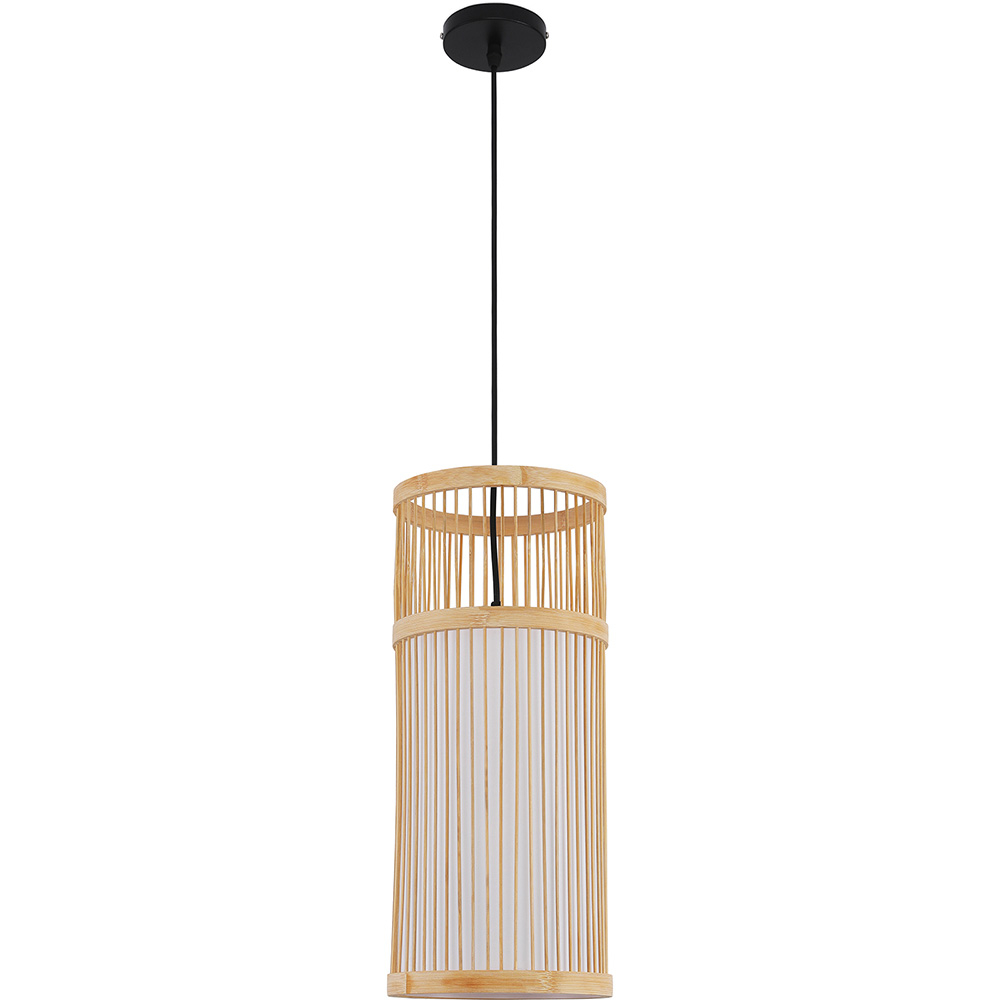  Buy Boho Bali Style Natural Bamboo Pendant Lamp Natural wood 59857 - in the EU