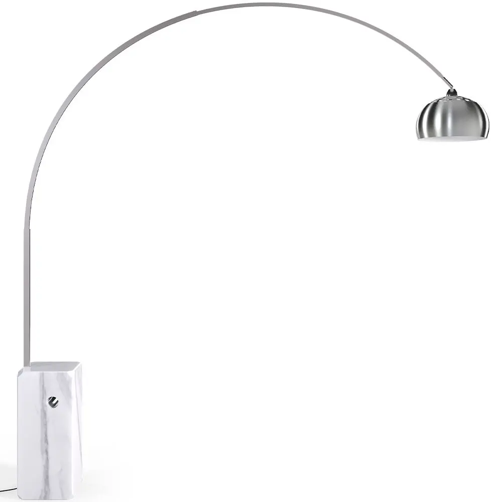  Buy Floor Lamp with Marble Base - Living Room Lamp - Arc White 13692 - in the EU