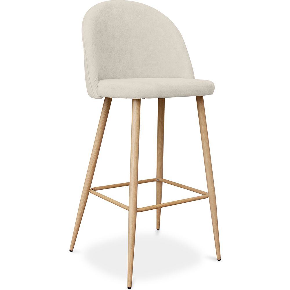  Buy Fabric Upholstered Stool - Scandinavian Design - 76cm - Bennett Beige 59356 - in the EU