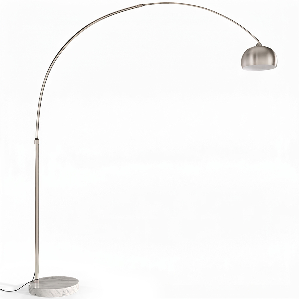  Buy Arched Metal Floor Lamp with Round Marble Base – Arc White 13693 - in the EU