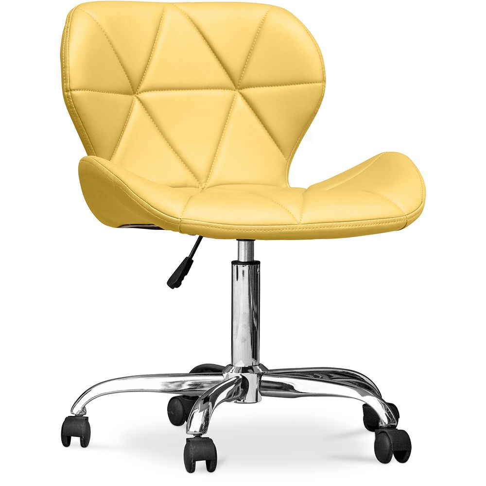  Buy Upholstered PU Office Chair - Winka Yellow 59871 - in the EU