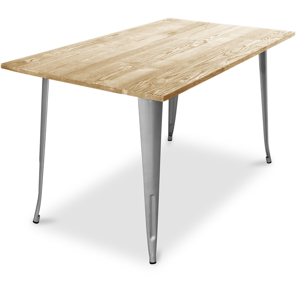  Buy Bistrot Metalix Industrial Dining Table - 140 cm - Light Wood Steel 59876 - in the EU