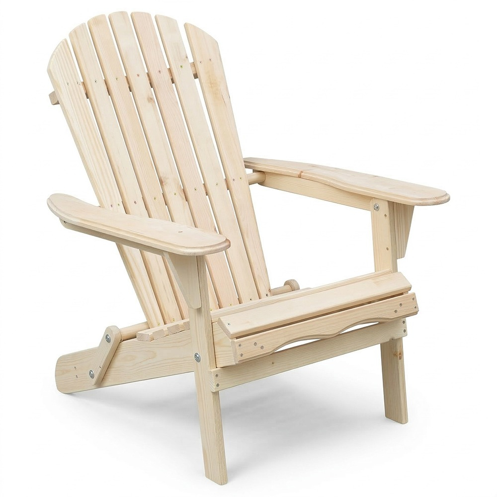  Buy Adirondack Garden Chair - Wood Light natural wood 59415 - in the EU