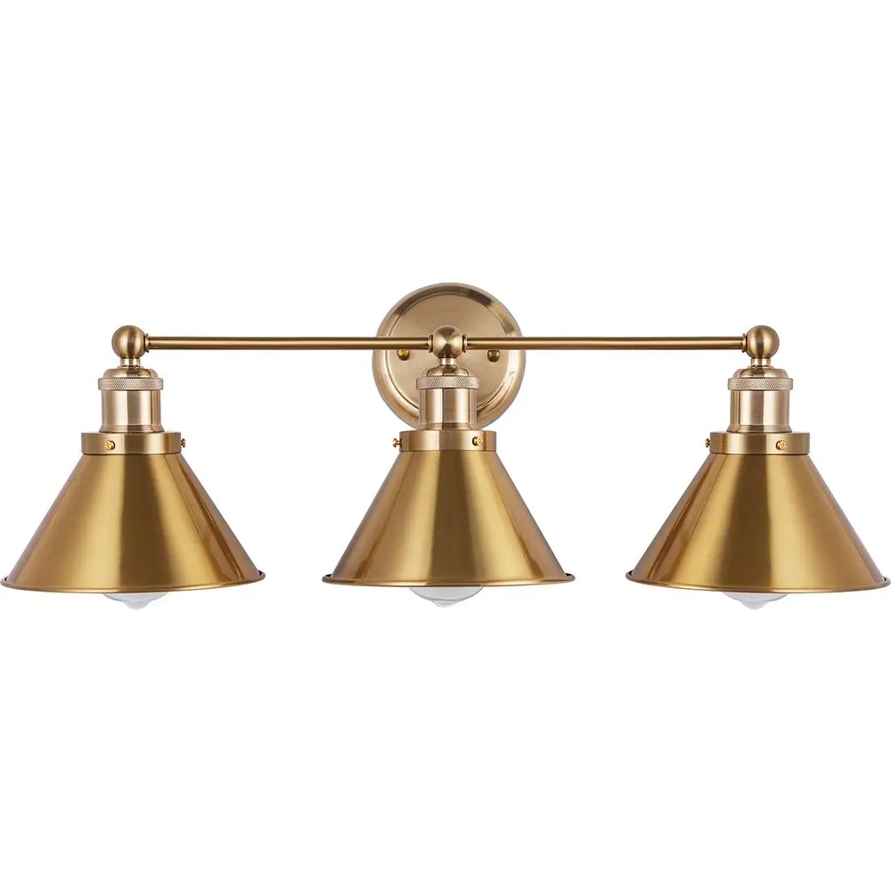  Buy 3-Light Metal Cover Sconce Wall Lamp Gold 59883 - in the EU