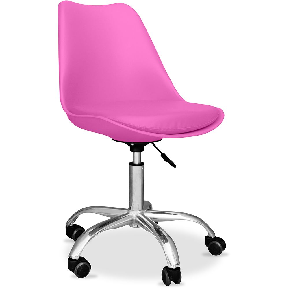 Buy Tulip swivel office chair with wheels Fuchsia 58487 - in the EU